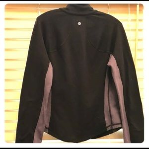 Lululemon Zip-up Track Jacket in Black and Grey